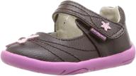 pediped girls starlite brown toddler logo