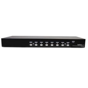 img 2 attached to 🖥️ StarTech.com 8 Port VGA KVM Switch - 1U Rack Mount - USB VGA KVM Switch with Audio - High Resolution - KVM Video Switch (SV831DUSBAU)