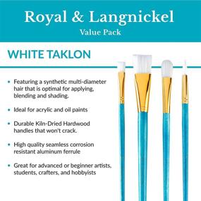 img 2 attached to Royal Langnickel Taklon Variety 5 Piece