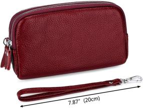 img 1 attached to Yaluxe Wristlet Genuine Leather Removable Women's Handbags & Wallets and Wristlets