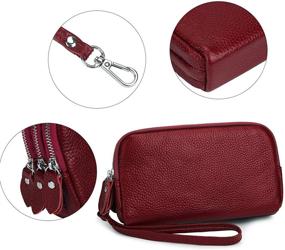 img 2 attached to Yaluxe Wristlet Genuine Leather Removable Women's Handbags & Wallets and Wristlets
