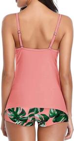 img 1 attached to Venetian Women's Clothing: Tankini Swimsuit with Flounce Swimwear