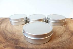 img 1 attached to 🔒 Versatile 1oz Screw Top Round Tin Containers (24) for Crafts, Cosmetics, Candles, Geocaching and More