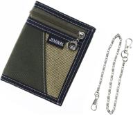 👛 jeminal canvas vertical wallets purse: stylish men's accessories for organizing wallets, cards & money logo