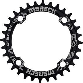 img 4 attached to 🚴 MSRECK Round Oval Chainring 104 BCD - 32T, 34T, 36T, 38T - Narrow Wide Single Chainring for Road Bikes, Mountain Bikes, BMX and MTB Bicycles