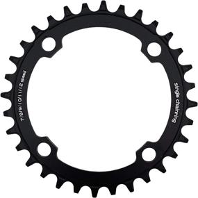 img 3 attached to 🚴 MSRECK Round Oval Chainring 104 BCD - 32T, 34T, 36T, 38T - Narrow Wide Single Chainring for Road Bikes, Mountain Bikes, BMX and MTB Bicycles