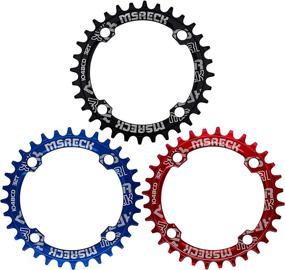 img 2 attached to 🚴 MSRECK Round Oval Chainring 104 BCD - 32T, 34T, 36T, 38T - Narrow Wide Single Chainring for Road Bikes, Mountain Bikes, BMX and MTB Bicycles