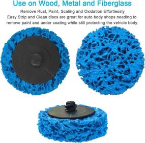 img 1 attached to Efficient Rust and Paint Removal Tool: M-jump 12 PCS 2 inch Easy Strip Discs for Abrasive Angle Grinders