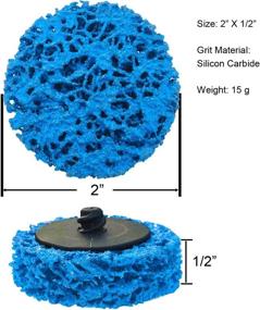 img 3 attached to Efficient Rust and Paint Removal Tool: M-jump 12 PCS 2 inch Easy Strip Discs for Abrasive Angle Grinders