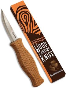 img 4 attached to 🔪 BeaverCraft Sloyd Knife C4 - 3.14" Wood Carving Sloyd Knife for Whittling and Roughing - Ideal for Beginners and Professionals - High Carbon Steel Blade - Spoon Carving Tools - Thin Wood Working Whittling Knife