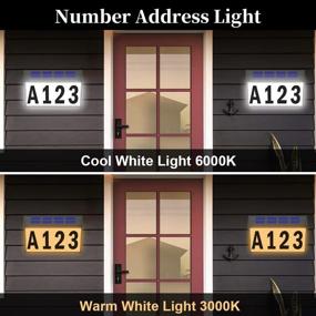 img 3 attached to 🏠 Solar-Powered Lighted House Numbers Sign - T-SUNUS Waterproof LED Address Plaque for Houses, Mailbox, Street Yard