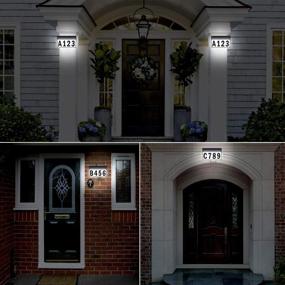 img 1 attached to 🏠 Solar-Powered Lighted House Numbers Sign - T-SUNUS Waterproof LED Address Plaque for Houses, Mailbox, Street Yard