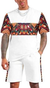 img 4 attached to KINGBEGA African Pattern Printed Tracksuit Sports & Fitness in Leisure Sports & Game Room
