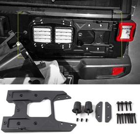 img 2 attached to Улучшите свой Jeep Wrangler JL: комплект крепления кронштейна для крепления запасного колеса RT-TCZ (2018-2020) - Лучшие аксессуары для JL