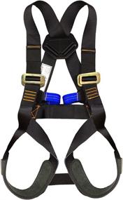 img 3 attached to 🪢 Fusion Climb Children's Backyard Zip Line Kit with Harness, Lanyard, and Trolley Bundle - Model FK-K-HLT-05