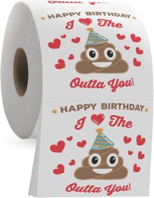 img 4 attached to 🧻 Toilet Paper Roll - Funny Birthday Present - Romantic 3 Ply Tissue - Unique Men's Gag Gift Idea - I Love You, Poop and All! - Funny Bathroom Novelty Joke - Image on Every Sheet