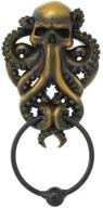 🐙 exquisite pacific giftware decorative octopus skull monster resin door knocker - impressive cast iron knocker wall sculpture логотип