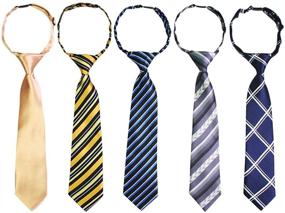 img 4 attached to 👔 Kilofly Adjustable Strap Necktie for Boys' Accessories