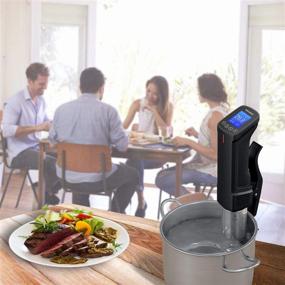 img 2 attached to 🔥 Inkbird Wifi Sous Vide Cooker: 1000 Watts Stainless Steel Immersion Circulator with Precise Temperature Control, Timer, Recipe, and Programmable Interface