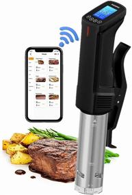 img 4 attached to 🔥 Inkbird Wifi Sous Vide Cooker: 1000 Watts Stainless Steel Immersion Circulator with Precise Temperature Control, Timer, Recipe, and Programmable Interface