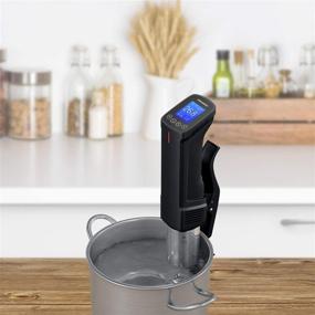 img 1 attached to 🔥 Inkbird Wifi Sous Vide Cooker: 1000 Watts Stainless Steel Immersion Circulator with Precise Temperature Control, Timer, Recipe, and Programmable Interface