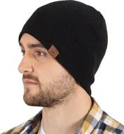 🧣 warm & cozy knit beanie winter hats for men and women - daily ribbed toboggan cap for cold weather, soft, stretchy & ideal for all-day wear logo