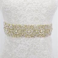 pardecor wedding sash rhinestone applique logo