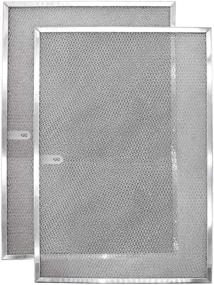 img 4 attached to 🔍 BPS1FA36 Aluminum Range Hood Filter 11.75" x 17.25" x 0.375" Replacement for Broan QS1 36" and NuTone Allure 36" WS1 (Pack of 2)