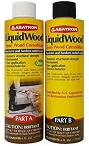 img 1 attached to 🌳 Revitalize Your Wood with Abatron LiquidWood Kit: 6 oz Part A & B Epoxy Wood Consolidant