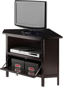 img 3 attached to 📺 Zena Espresso Media/Entertainment Stand by Winsome Wood