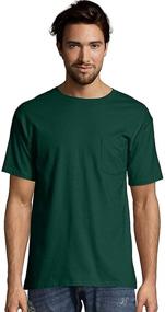 img 3 attached to 👕 Hanes Short Sleeve Pocket 2 Pack Men's Apparel