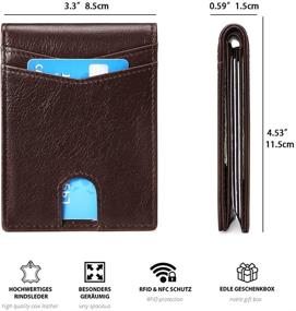 img 2 attached to 🧳 MULE Blocking Leather Wallets for Men: Premium Accessories