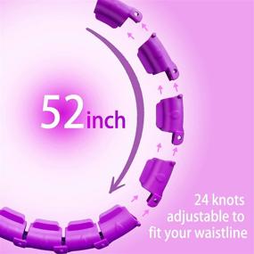 img 3 attached to 💪 LONEA Smart Weighted Hula Hoop: Detachable, Adjustable Size for Fun Exercise - Adults & Children