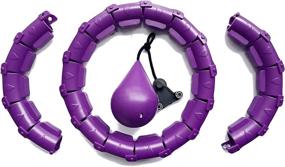 img 4 attached to 💪 LONEA Smart Weighted Hula Hoop: Detachable, Adjustable Size for Fun Exercise - Adults & Children