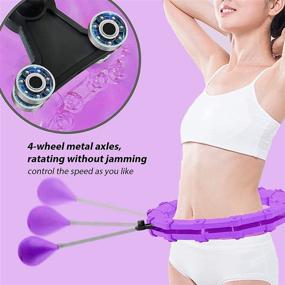 img 2 attached to 💪 LONEA Smart Weighted Hula Hoop: Detachable, Adjustable Size for Fun Exercise - Adults & Children