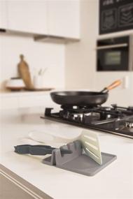 img 1 attached to 🍴 Tomorrow's Kitchen Silicone Utensil Rest in Grey: The Ideal Kitchen Tool Storage Solution (46703606)