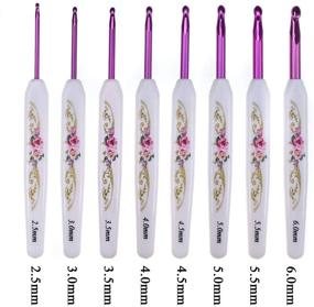 img 3 attached to Coopay Ultra Comfortable Crochet Hook Set: Ergonomic Handle Kit with Pink Print, Ideal for Knitting & Crochet Enthusiasts, Perfect for Beginners and Experienced Crafters, Pink