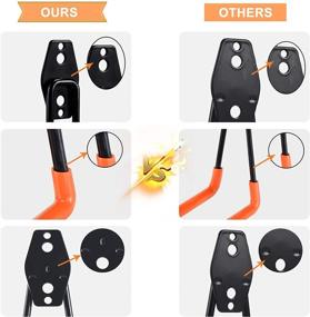 img 1 attached to 🔧 AOBEN Garage Hooks Heavy Duty, Steel Garage Storage Hooks, Utility Tool Hangers for Organizing Ladder, Chairs, Heavy Tools (SMALL U, 4 PACK)