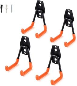 img 4 attached to 🔧 AOBEN Garage Hooks Heavy Duty, Steel Garage Storage Hooks, Utility Tool Hangers for Organizing Ladder, Chairs, Heavy Tools (SMALL U, 4 PACK)
