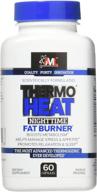 advanced molecular labs - thermo heat nighttime fat burner - premium thermogenic fat burners for men and women - effective appetite suppressant and metabolism boost - weight loss pills - 60 capsules logo
