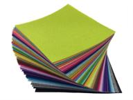 🎨 flic-flac 54pcs felt fabric sheet assorted color felt pack for diy crafts - nonwoven squares (10cm x 10cm) logo