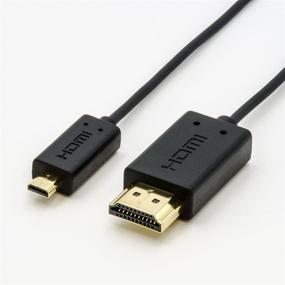 img 3 attached to 🔌 Кабель Micro HDMI Nanosecond Extreme Slim 2.6’: Самый тонкий и гибкий - поддерживает Full HD, 4K, UltraHD, 3D, Ethernet и канал возврата аудио.