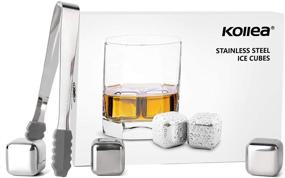 img 4 attached to 🥃 Kollea Reusable Ice Cube Whiskey Stones: Perfect Whiskey Gifts for Men