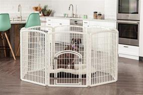 img 3 attached to 8-Panel Pet Playpen with Door by IRIS USA - 34-Inch Exercise Dog Pen