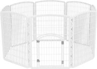 8-panel pet playpen with door by iris usa - 34-inch exercise dog pen logo