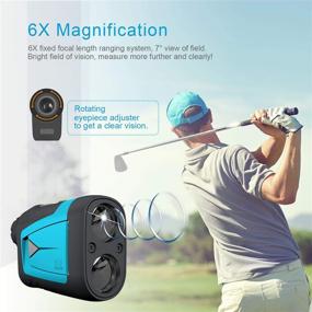 img 1 attached to 🏌️ MiLESEEY Professional Golf Rangefinder 660 Yards with Slope Compensation, ±0.55yd Accuracy, Fast Flagpole Lock, 6X Magnification, Distance/Angle/Speed Measurement for Golf and Hunting