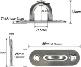 img 3 attached to 🔩 Explore the Durability and Versatility of TERMATH Stainless Ceiling Marine and Industrial Hardware