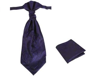 img 4 attached to 🎀 Epoint Paisley Pre-Tied Microfiber Bow Tie - CB AQ R 013