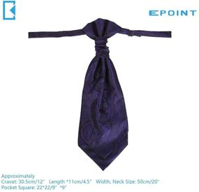 img 3 attached to 🎀 Epoint Paisley Pre-Tied Microfiber Bow Tie - CB AQ R 013
