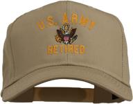 🎩 us army retired military embroidered cap from e4hats.com: boost your style with authenticity logo